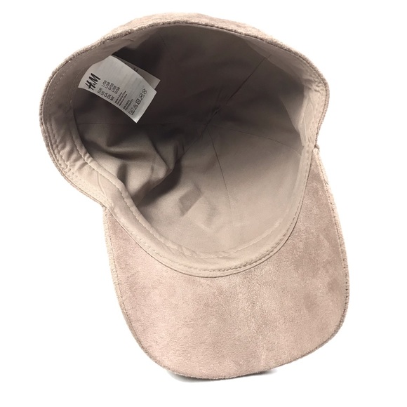 H&M Womens Faux Suede Leather Baseball Hat Cap - Picture 4 of 8